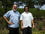 Sean Fujimori '14, right, with John Stewart Kennedy Professor of Philosophy Richard Werner.